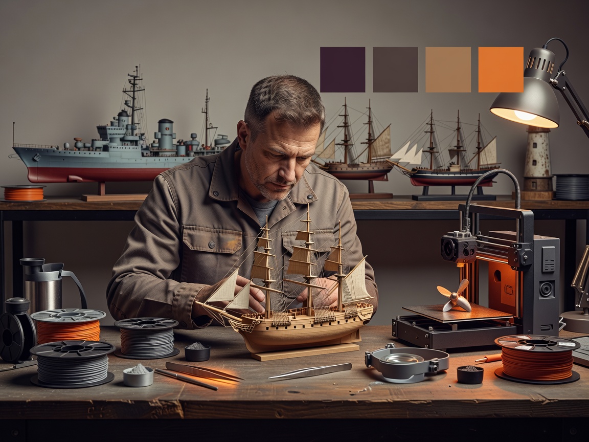 Harbour and shipyard layout with multiple assembled ships, cranes, and quay walls