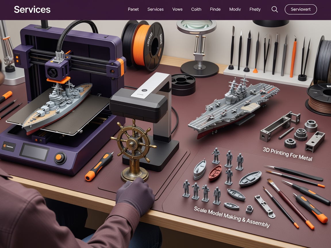 Overhead of 3D printed plastic components, wheels, controllers and mechanical parts